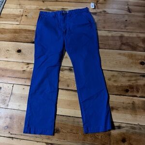 Express Men's Vibrant Blue Chinos NWT